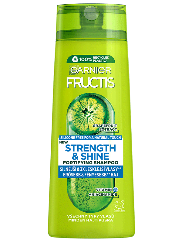 Fructis Strength & Shine posilňujúci šampón pre všetky typy vlasov bez lesku a sily 400 ml