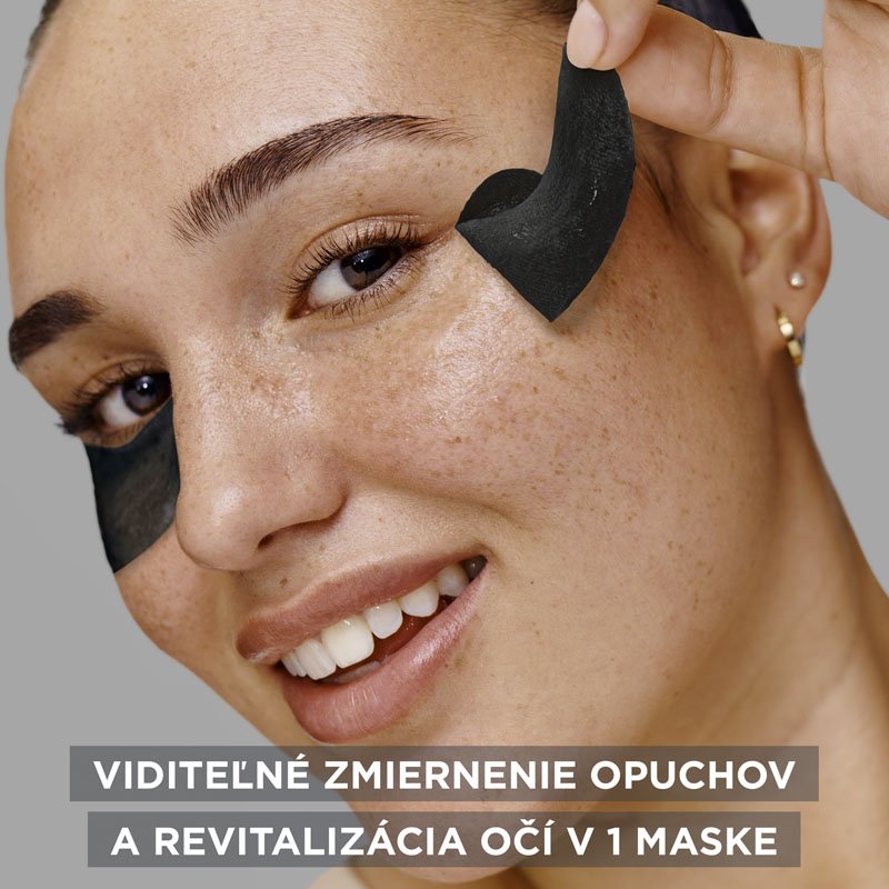 Skin Naturals očná maska s aktívnym uhlím na osvieženie očného okolia - 4