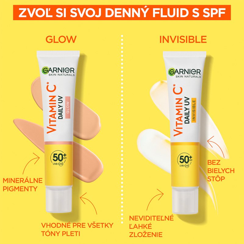 Skin Naturals Vitamin C denný rozjasňujúci UV fluid SPF 50+ invisible - 10