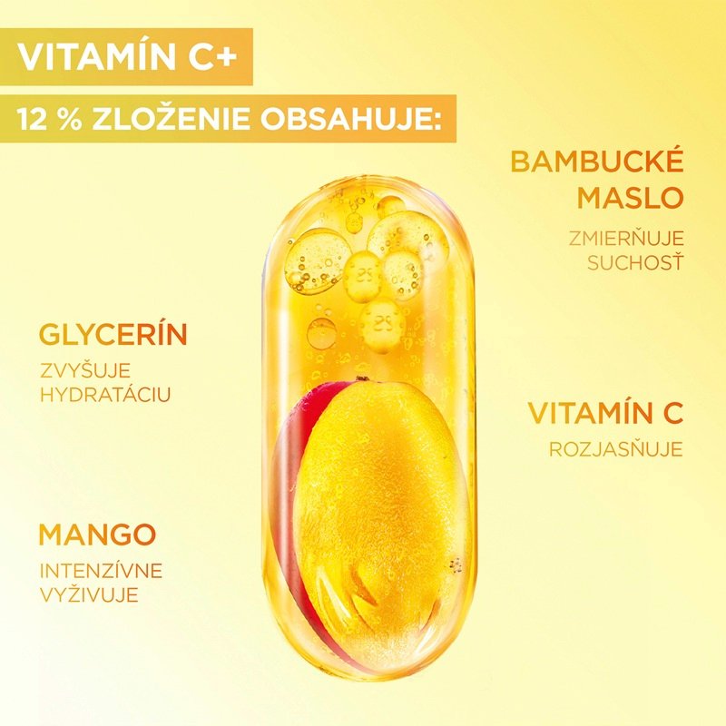 Garnier Body Food krém na rozjasnenie pokožky s mangom + vitamínom C - 3