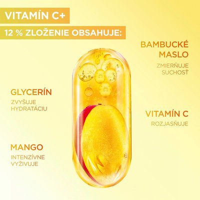 Garnier Body Food krém na rozjasnenie pokožky s mangom + vitamínom C - 3