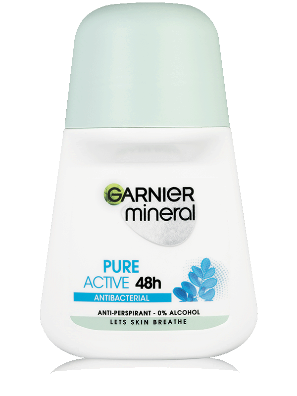 GARNIER MINERAL Pure ACTIVE ANTIBACTERIAL 48h, guľôčkový antiperspirant
