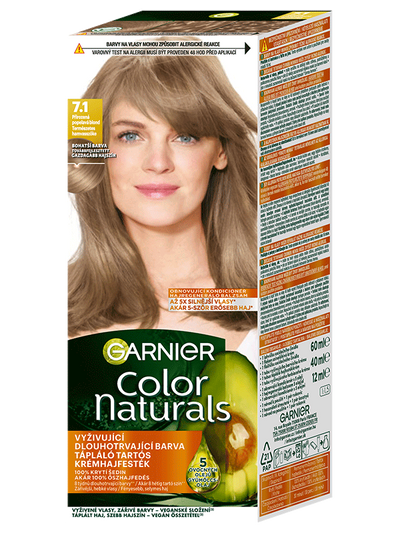 Color Naturals permanentná farba na vlasy 7.1 Prirodzená popolavá blond