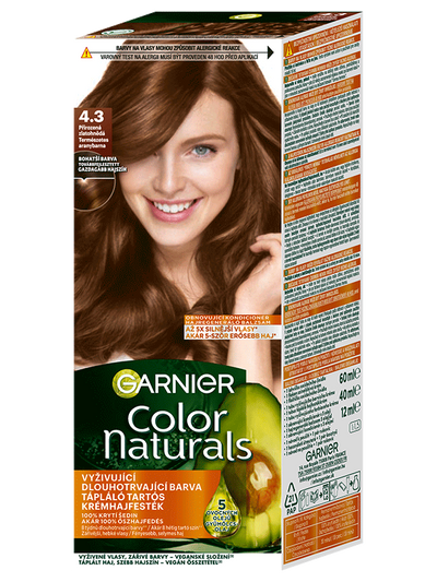 Color Naturals permanentná farba na vlasy 4.3 Prirodzená zlatohnedá