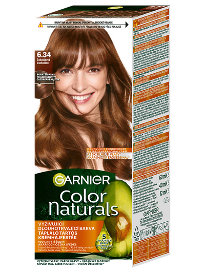 Color Naturals permanentná farba na vlasy 6.34 Čokoládová