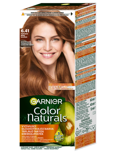Color Naturals permanentná farba na vlasy 6.41 Teplá jantárová