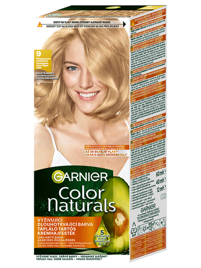 Color Naturals permanentná farba na vlasy 9 Prirodzená extra svetlá blond