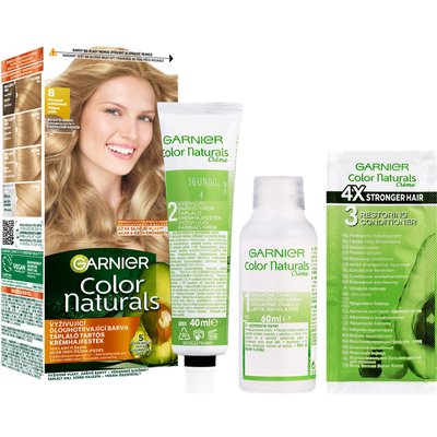 Color Naturals permanentná farba na vlasy - 8 svetlá blond - 2