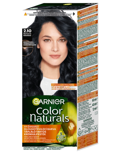 Color Naturals permanentná farba na vlasy - 2.10 modročierna