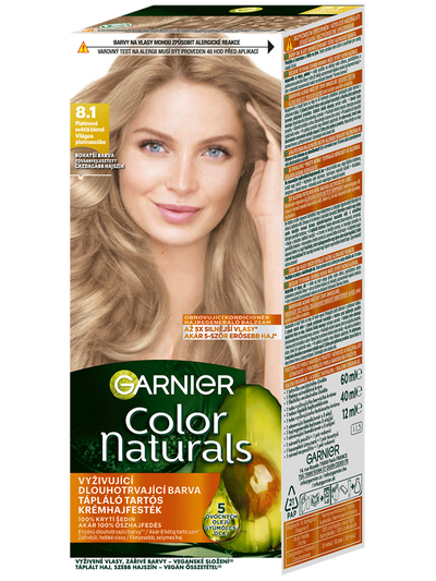 Color Naturals permanentná farba na vlasy - 8.1 platinová svetlá blond