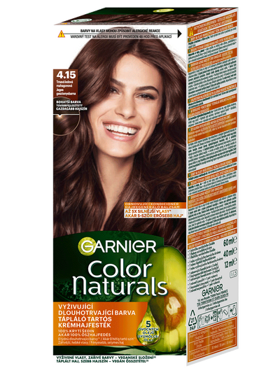 Color Naturals permanentná farba na vlasy - 4.15 tmavá ľadová mahagónová