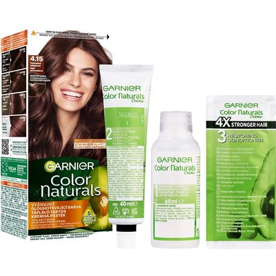 Color Naturals permanentná farba na vlasy - 4.15 tmavá ľadová mahagónová - 2