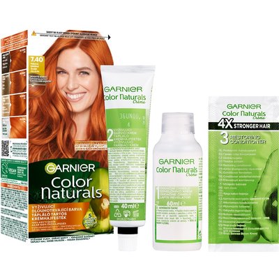Color Naturals permanentná farba na vlasy - 7.40+ vášnivá medená - 2