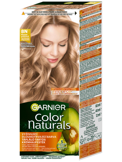 Color Naturals permanentná farba na vlasy - 8N prirodzená svetlá blond