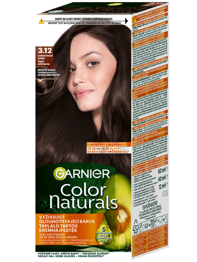 Color Naturals permanentná farba na vlasy - 3.12 ľadová tmavá hnedá
