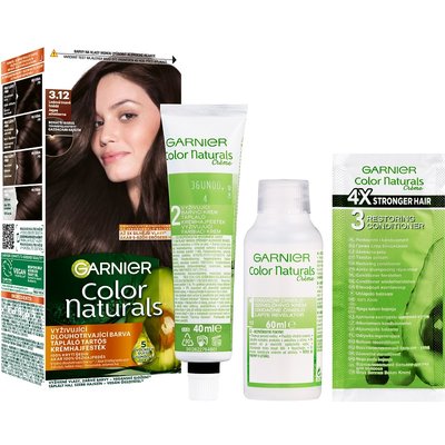 Color Naturals permanentná farba na vlasy - 3.12 ľadová tmavá hnedá - 2