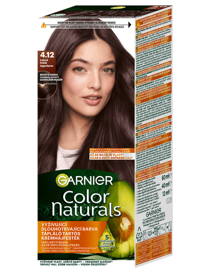 Color Naturals permanentná farba na vlasy - 4.12 ľadová hnedá