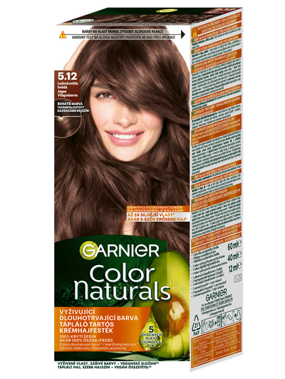 Color Naturals permanentná farba na vlasy - 5.12 ľadová svetlá hnedá