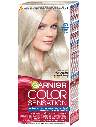 Color Sensation farba na vlasy - S9 strieborná blond