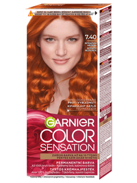 Color Sensation permanentná farba na vlasy - 7.40 intenzívna medená