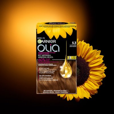 Olia permanentná farba na vlasy 5.3 Zlatá hnedá - 3