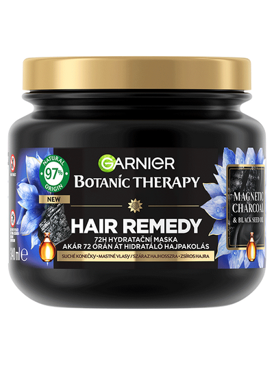 Botanic Therapy Hair Remedy Magnetic Charcoal hydratačná maska na mastné vlasy a suché končeky vlasov