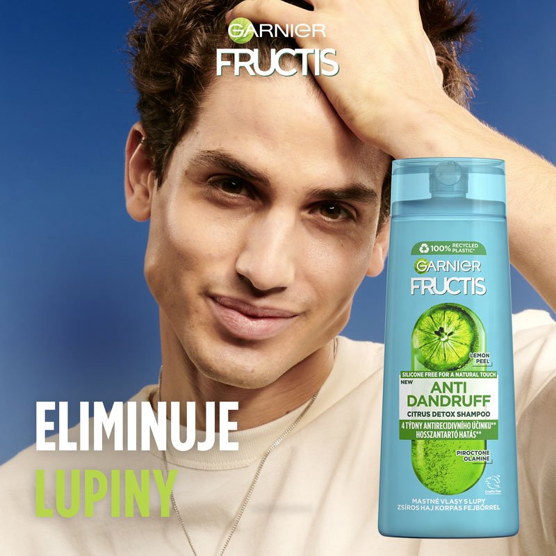 Fructis Anti Dandruff Citrus šampón na mastné vlasy s lupinami - 4