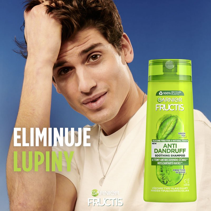 Fructis Anti Dandruff upokojujúci šampón na všetky typy vlasov s lupinami - 4