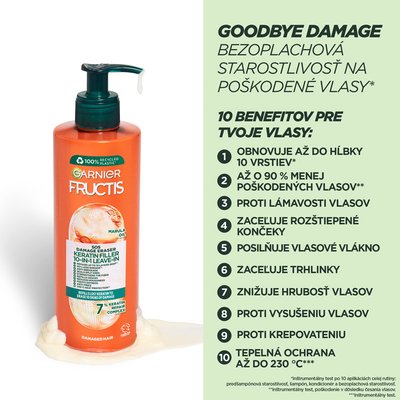 Fructis SOS Repair bezoplachová vlasová starostlivosť 10v1 - 2