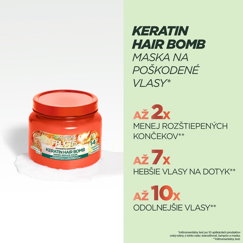 Fructis Goodbye Damage Keratin Hair Bomb Maska na vlasy - 2