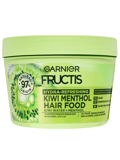 Fructis 3v1 Osviežujúca hydratačná maska na vlasy s kiwi