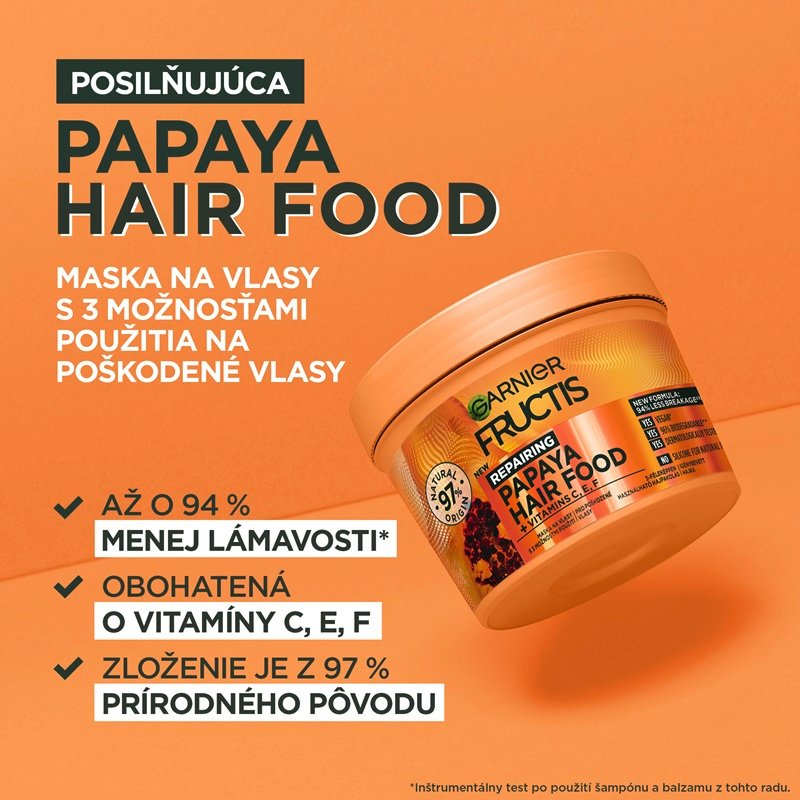 Garnier Fructis Hair Food Papaya maska na vlasy - 3