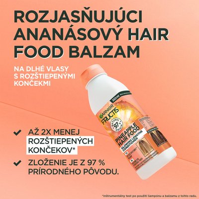 Fructis Hair Food Pineapple Rozjasňujúci balzam na vlasy - 2