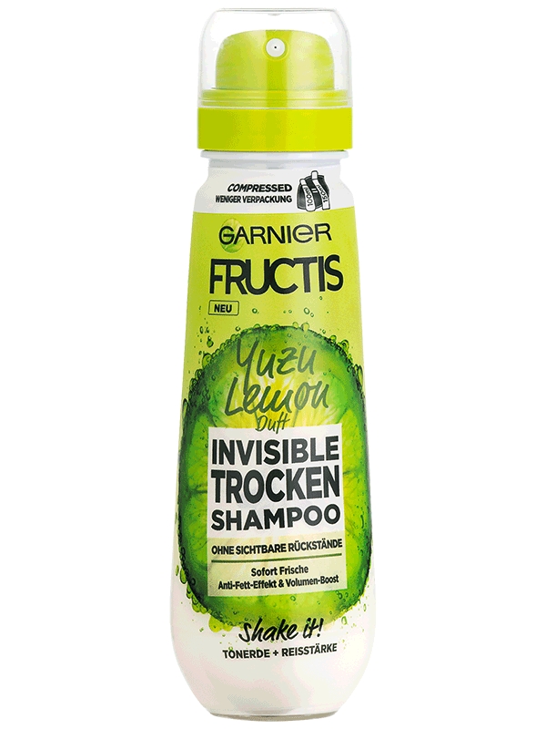 Fructis neviditeľný suchý šampón s vôňou yuzu citróna