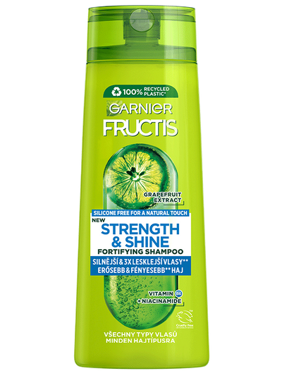 Fructis Strength & Shine posilňujúci šampón pre všetky typy vlasov bez lesku a sily 400 ml