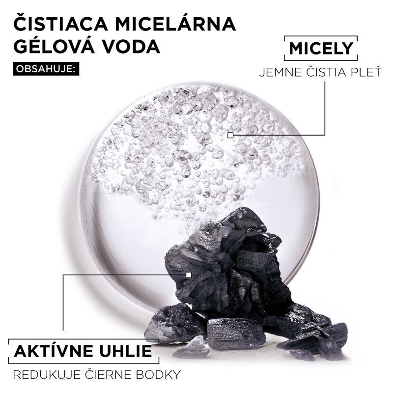 Pure Active micelárna voda s gélovou textúrou s aktívnym uhlím - 4