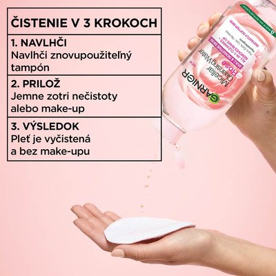 Skin Naturals rozjasňujúca micelárna voda s ružovou vodou, 400 ml - 7