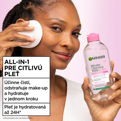 Skin Naturals micelárna voda 3 v 1 pre citlivú pleť 400 ml - 2