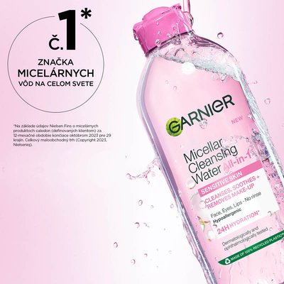 Skin Naturals micelárna voda 3 v 1 pre citlivú pleť 400 ml - 5