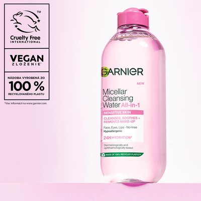 Skin Naturals micelárna voda 3 v 1 pre citlivú pleť 400 ml - 9