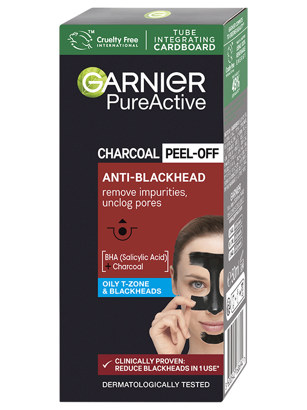 PureActive Charcoal, zlupovacia maska proti čiernym bodkám s aktívnym uhlím