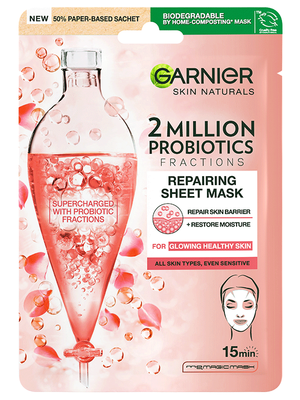 Skin Naturals textilná maska s probiotickými frakciami