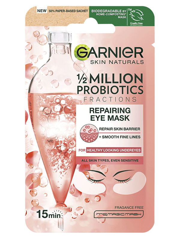 Očná textilná maska s probiotickými frakciami