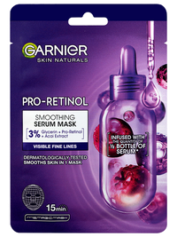 Garnier Skin Naturals Pro-retinol vyhladzujúca textilná maska so sérom - 1