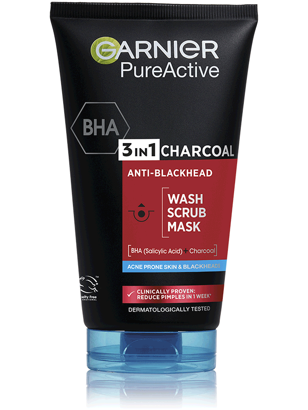 Skin Naturals Pure Active 3v1 maska s aktívnym uhlím proti čiernym bodkám
