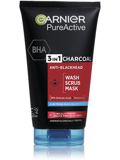 Skin Naturals Pure Active 3v1 maska s aktívnym uhlím proti čiernym bodkám