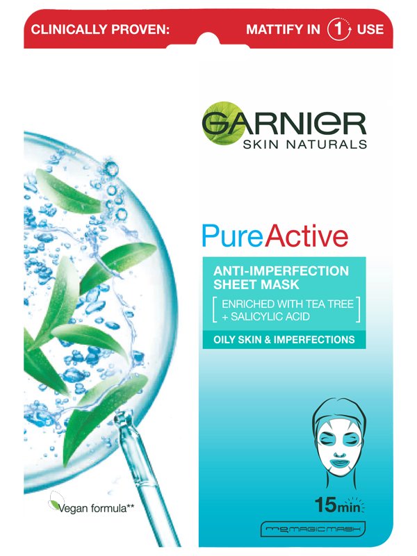 Textilná maska Garnier Pure Active