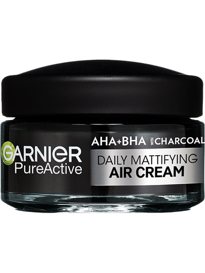 Pure Active AHA + BHA ľahký denný zmatňujúci krém 3v1 s aktívnym uhlím