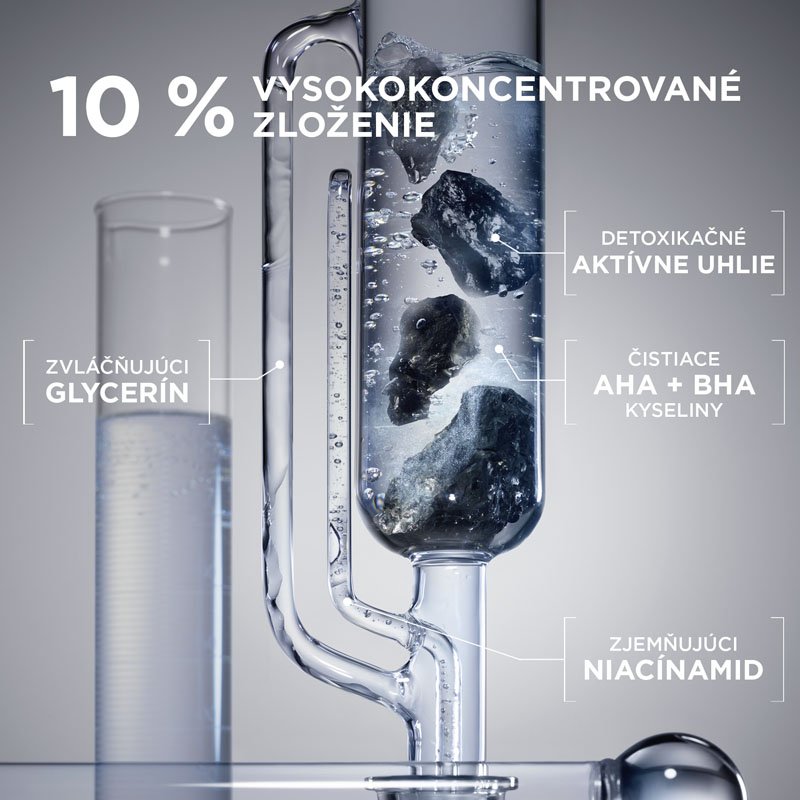 Pure Active AHA + BHA ľahký denný zmatňujúci krém 3v1 s aktívnym uhlím - 4