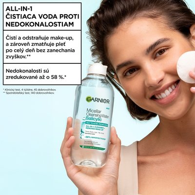 Garnier Micelárna čistiaca voda s kyselinou salicylovou - 2